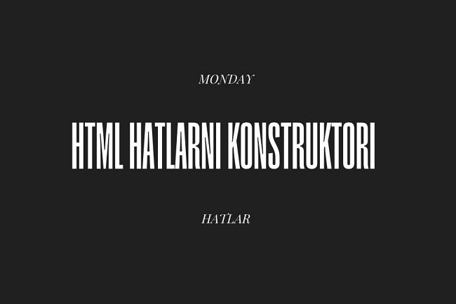 HTML hatlarni konstruktori 1