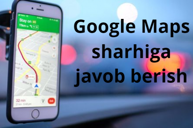 Google xaritalari sharhiga javob berish 1