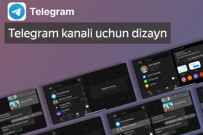 Telegram kanali uchun dizayn 1