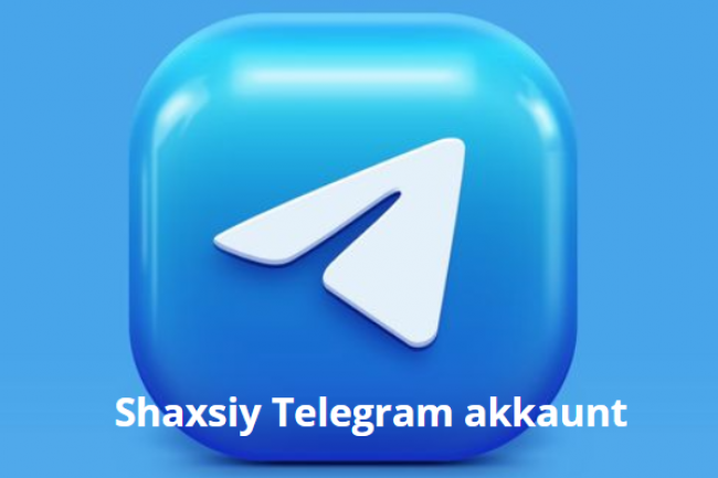 Shaxsiy Telegram akkaunt 1