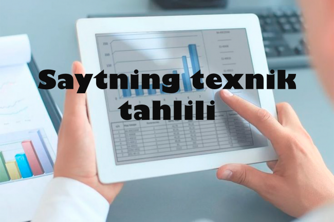 Saytning texnik tahlili 1