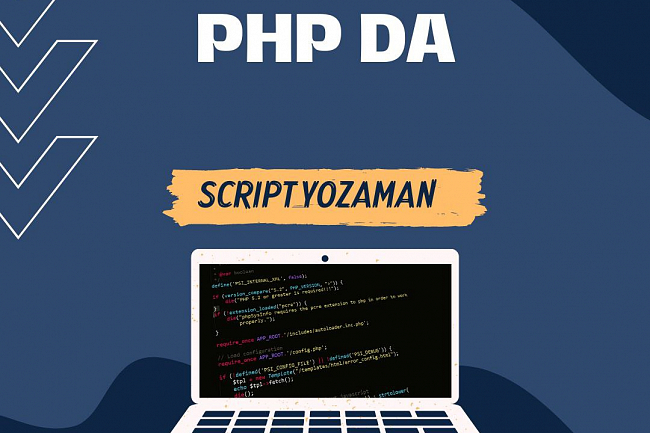 PHP da skript yozib beraman 1