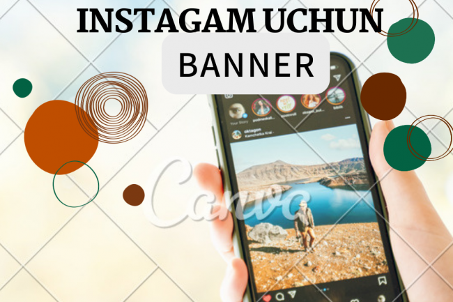 Smart Instagram banneri, ijtimoiy tarmoq reklamasi, post dizayni 1