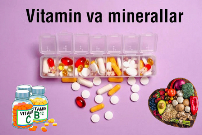 Tahlillar, vitaminlar va minerallar 1