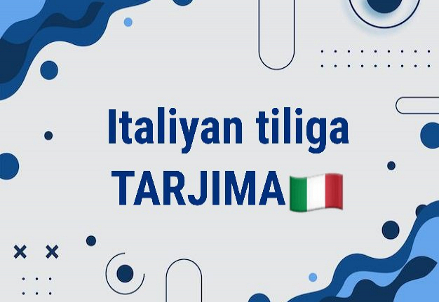 Italyan tiliga tarjima 1