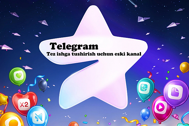 Telegram - Tez ishga tushirish uchun eski kanal 1