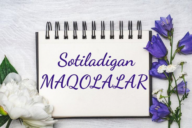 Sotiladigan maqolalar 1