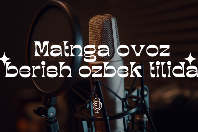 Matnga ovoz berish ozbek tilida 1