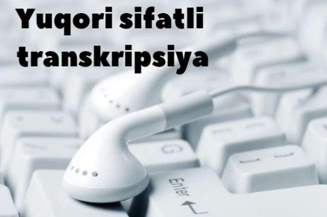 Yuqori sifatli transkripsiya 1