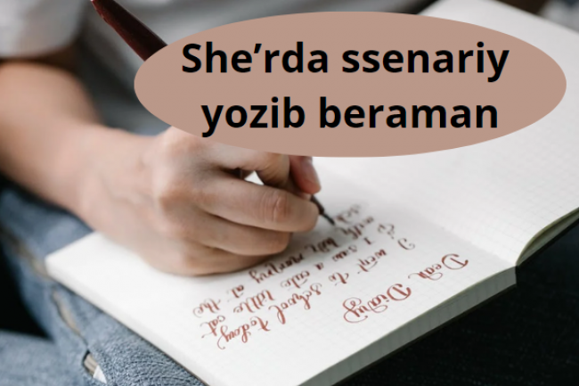 Sherda ssenariy yozib beraman 1