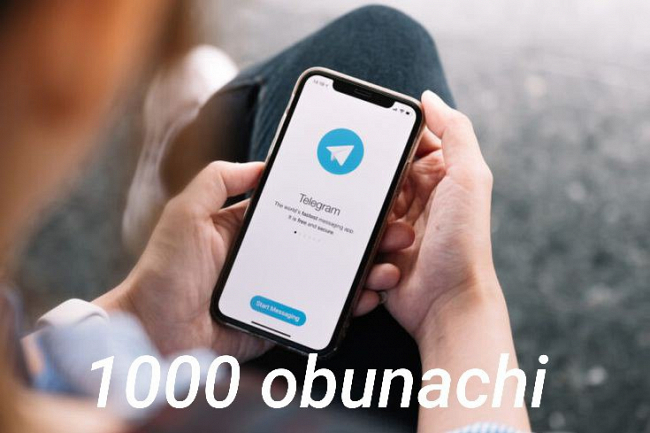 1000 ta Telegram obunachi 1