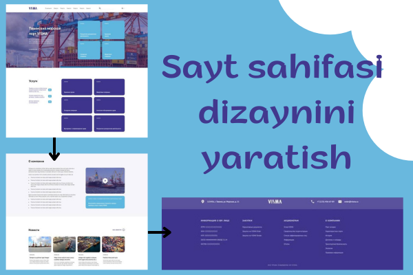 Sayt sahifasi dizaynini yaratish 1