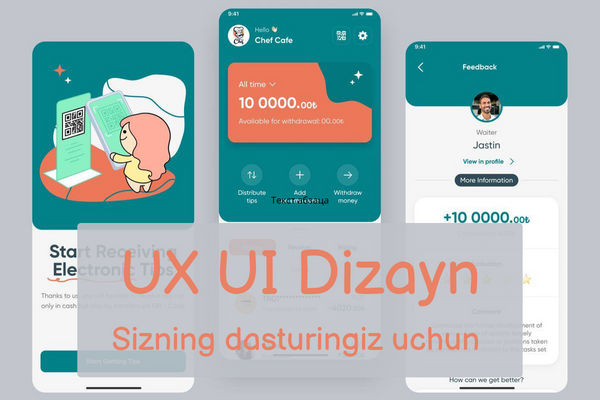 UX UI Mobil ilovaning bitta ekraning dizayni 1