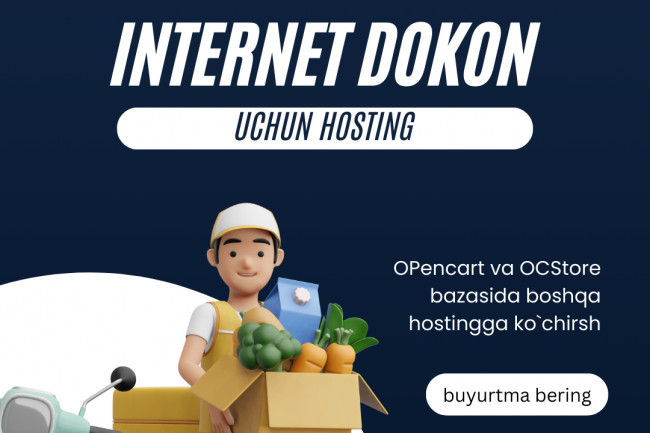 Internet dokoningizni boshqa hosting opencart va ocstorega kochiraman 1