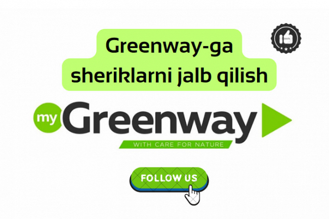 Greenway-ga sheriklarni jalb qilish uchun individual veb-sayt voronka 1