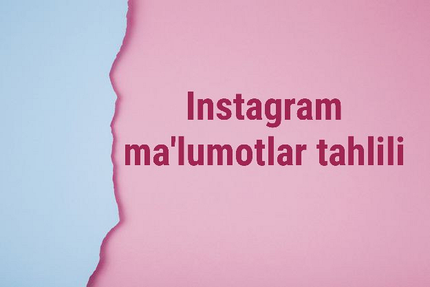 Instagram auditoriyasi malumotlar tahlili 1