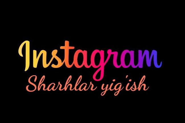 Instagram sharhlar yigish 1