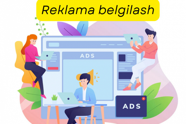 Reklama belgilash - maslahat 1