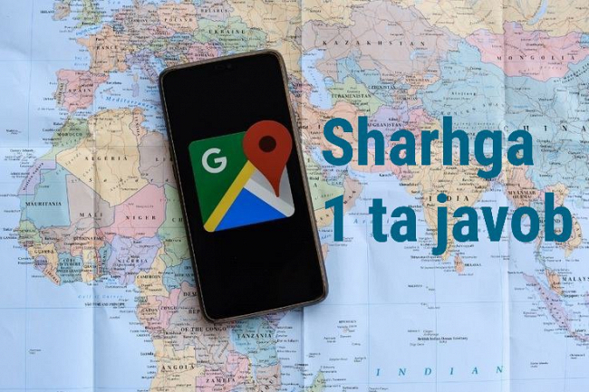 Google xaritada sharhga javob 1