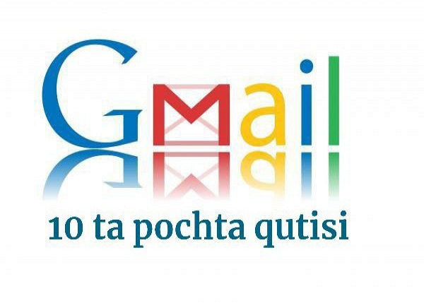 10 ta Gmail qutilarini qolda yarataman 1