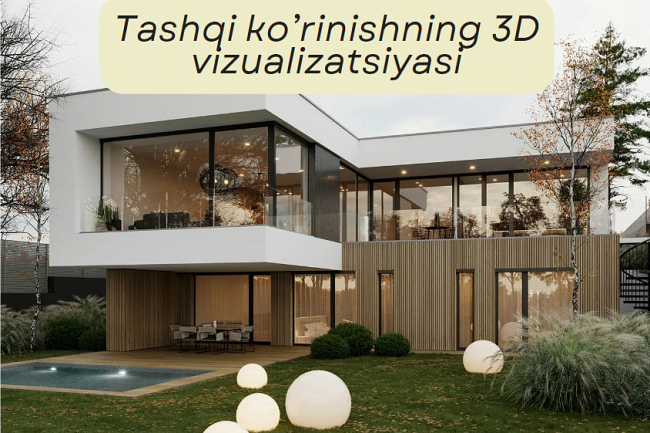 Tashqi korinishning 3D vizualizatsiyasi 1