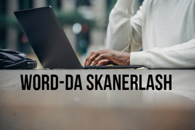 Matnni aniqlash Word-da skanerlash. 50 sahifa 1