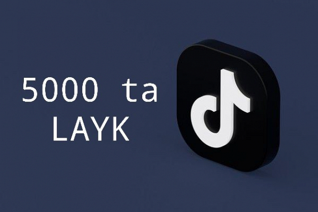 Tik Tok videosi uchun 5000 ta layk. Kafolat  1