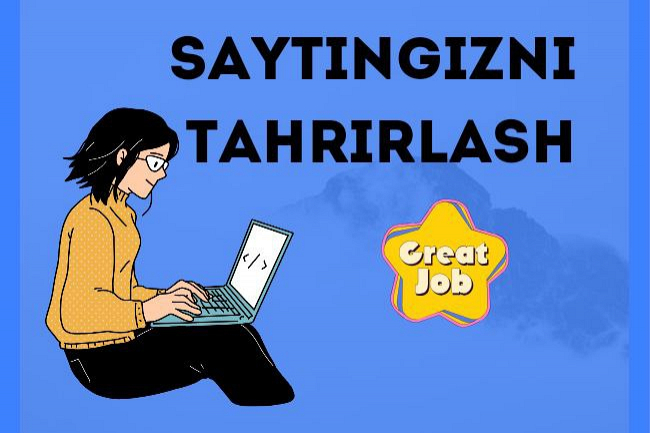 Saytda har qanday tuzatishlar kiritish 1