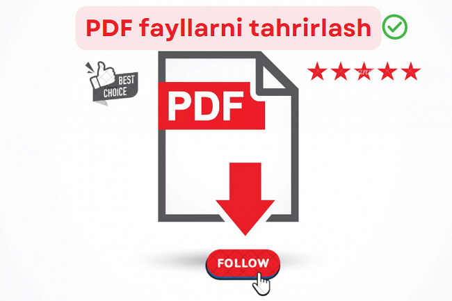 PDF fayllarni tahrirlash. Xizmatlarning toliq spektri 1