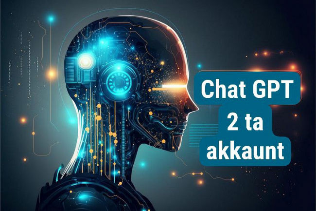 5 daqiqa ichida 2 ta Chat GPT akkaunti + pochta + yordam 1