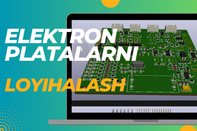 Chop etiladigan elektron platani ishlab chiqaman 1