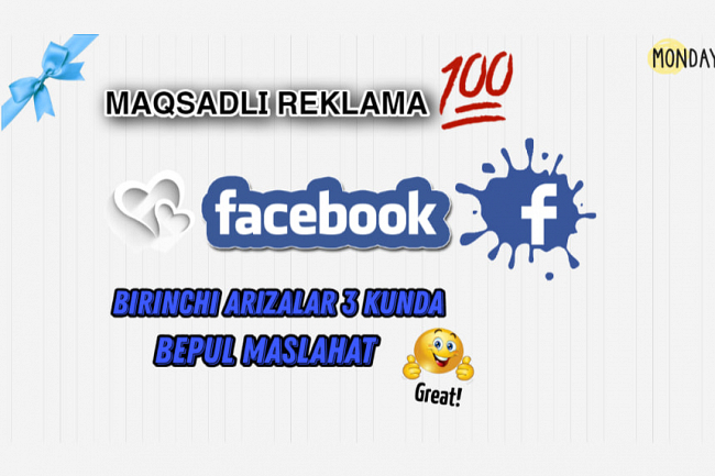 Facebookda maqsadli reklamani ornatish 1