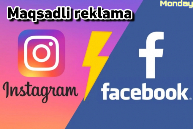 Instagram + FB-da maqsadli reklamani ornatish. Instagram reklama 1
