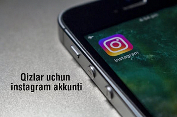 Qizlarga Instagramda akkaunt, 1500 obunachi