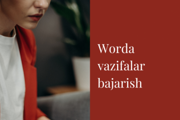 Worda vazifalar bajaraman