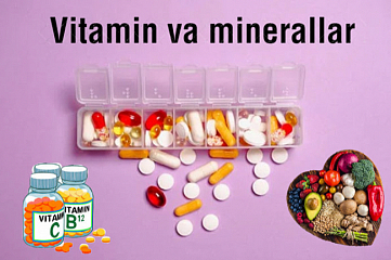 Tahlillar, vitaminlar va minerallar