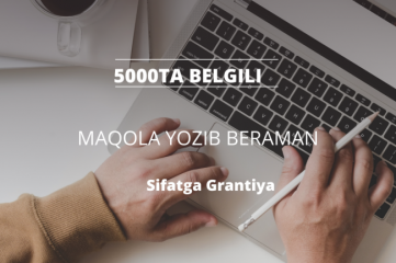 5000ta belgili maqola