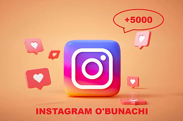 Instagram akkaunti 5000+ obunachi