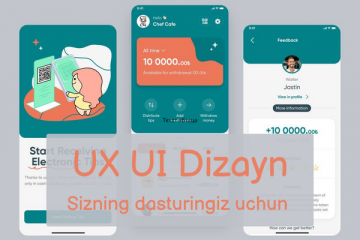 UX UI Mobil ilovaning bitta ekraning dizayni