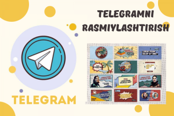 Telegram kanal uchun rasmiylashtirish