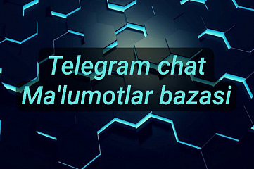 Telegram chat malumotlar ombori