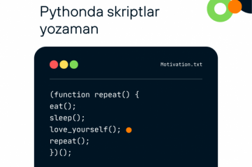 Pythonda skript yozaman