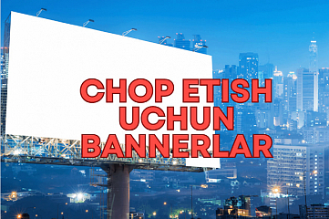 Chop etish uchun banner