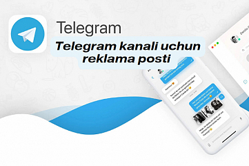 Telegram kanali uchun reklama posti yozib beraman