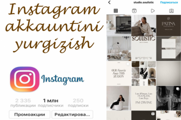 Instagram akkauntini yurgizish