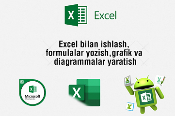 Excel bilan ishlash, formulalar yozish,grafik va diagrammalar yaratish