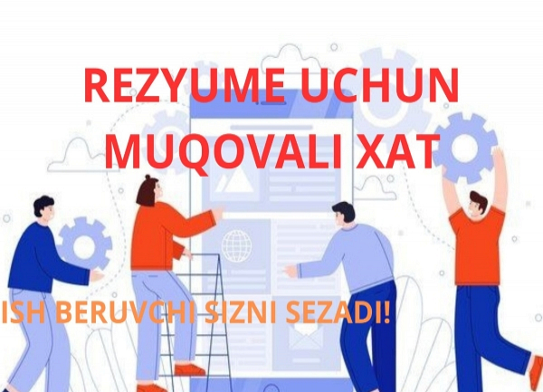 Rezyume uchun muqovali xati