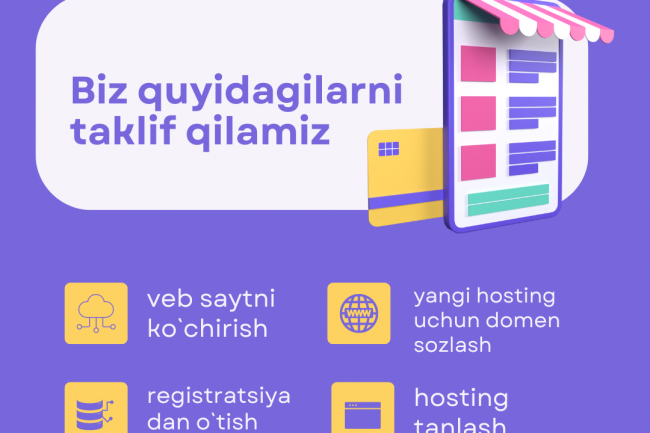 Veb Saytingizni yangi hostingga otkazaman