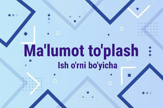 Ish orni boyicha saytlardan malumotlar yigish