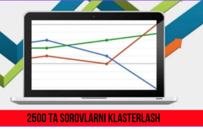 2500 ta sorovlarni klasterlash, semantik yadro